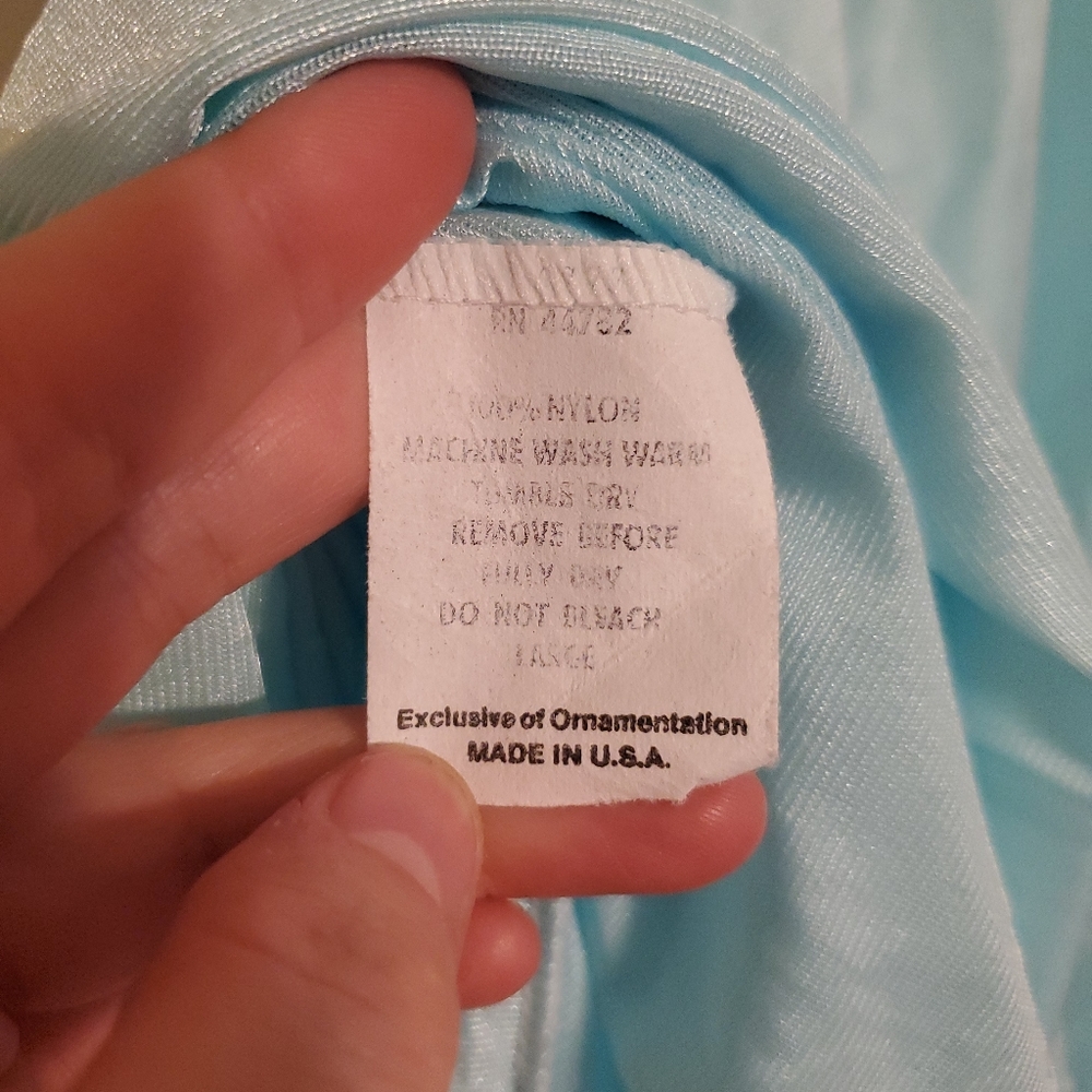 +Vintage | Light Blue Embroidered Gown - Picture 9 of 9